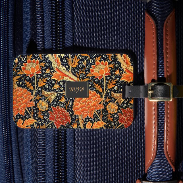 Étiquette À Bagage Cray, un MODÈLE de William Morris, (Insitu Rectoal 4)