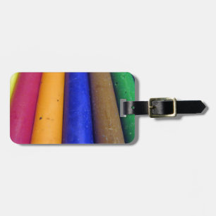 Étiquette À Bagage Crayons colorés