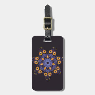 Étiquette À Bagage Créature de mandala monstrueuse mignonne et effray