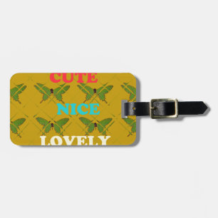 Étiquette À Bagage Créez Votre Propre Cute Nice Beau Papillon Vintage