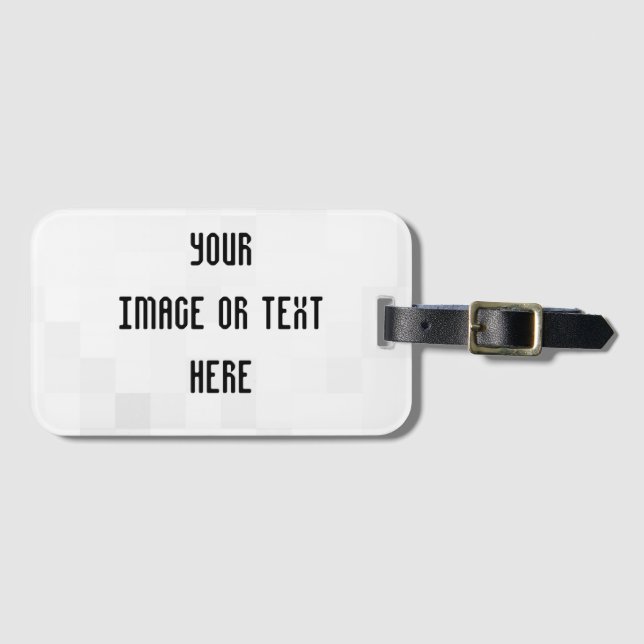 Étiquette À Bagage Créez votre propre personnalisation personnalisée (Devant Horizontal)