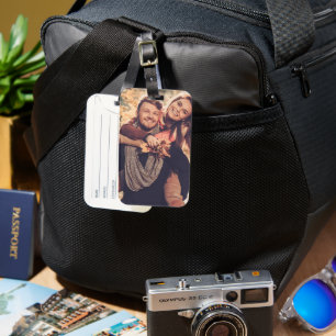 Étiquette À Bagage Créez Votre Propre Photo Image Personnalisée