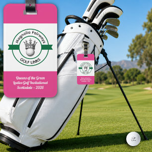 Étiquette À Bagage Créez Votre Propre Tournoi de Golf Féminin Personn