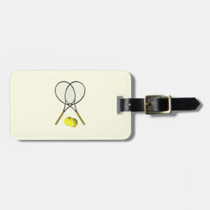 Étiquette À Bagage Crème double de tennis