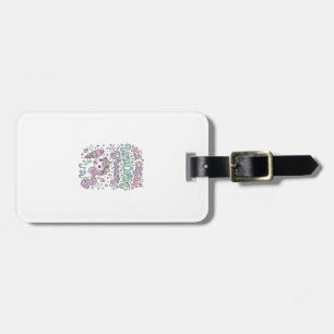 Étiquette À Bagage Crème Glacée Licorne Rêve de Licorne Produit Paste