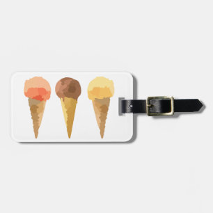 Étiquette À Bagage Crème glacée Pastel Sorbet été