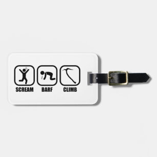 Étiquette À Bagage Cri Barf Climb