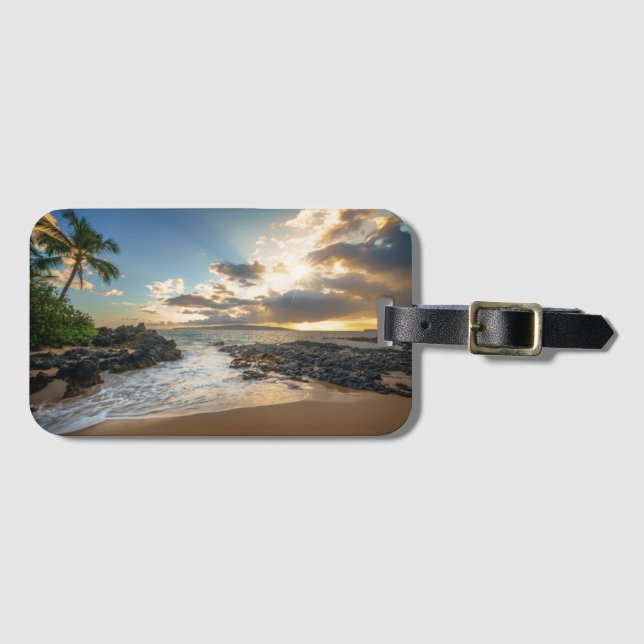 Étiquette À Bagage Crique de la plage | Makena de Makena (Devant Horizontal)