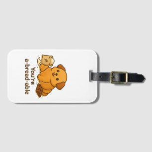Étiquette À Bagage Croissant Pup