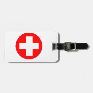 Étiquette À Bagage Croix Médicale