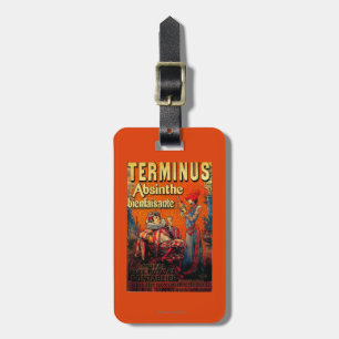 Étiquette À Bagage Cru PosterEurope d'absinthe de terminus
