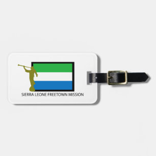 ÉTIQUETTE À BAGAGE CTR DE LA MISSION LDS DE FREETOWN DE SIERRA LEONE