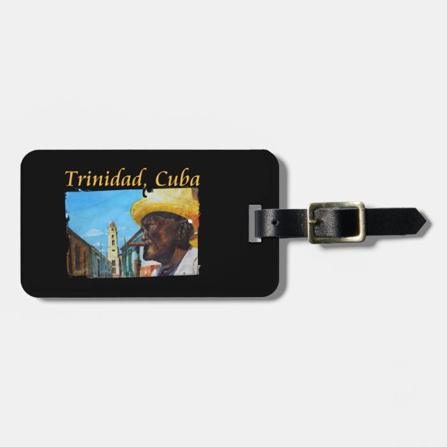 Étiquette À Bagage Cuba - Trinidad Cubain Cigar Art (Devant horizontal)