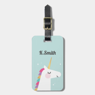Étiquette À Bagage Cuisine et moderne Rainbow Unicorn
