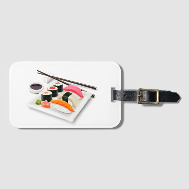 Étiquette À Bagage Cuisine japonaise sushi (Devant Horizontal)