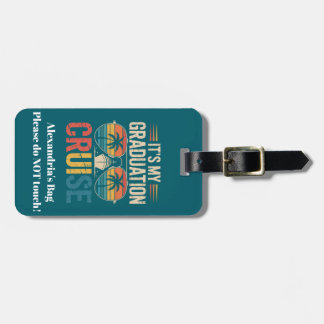 Étiquette À Bagage Customized Graduation Cruise Luggage Tag