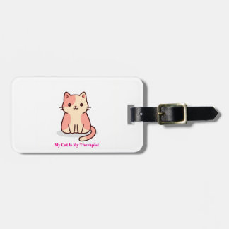 Étiquette À Bagage Cute Cat Art Luggage Tags