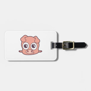 Étiquette À Bagage Cute clipart de porc