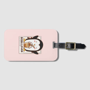 Étiquette À Bagage Cute Kawaii Penguin Boba Lover