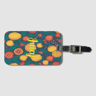 Étiquette À Bagage Cute Motif de fruits colorés - Fun Summer Design G