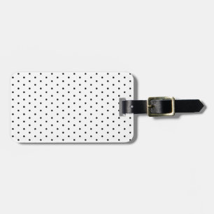 Étiquette À Bagage Cute noir blanc pois motif élégant chic chic