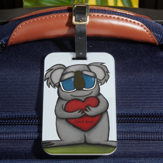 Étiquette À Bagage Cute Ours Koala (Insitu Rectoal 2)