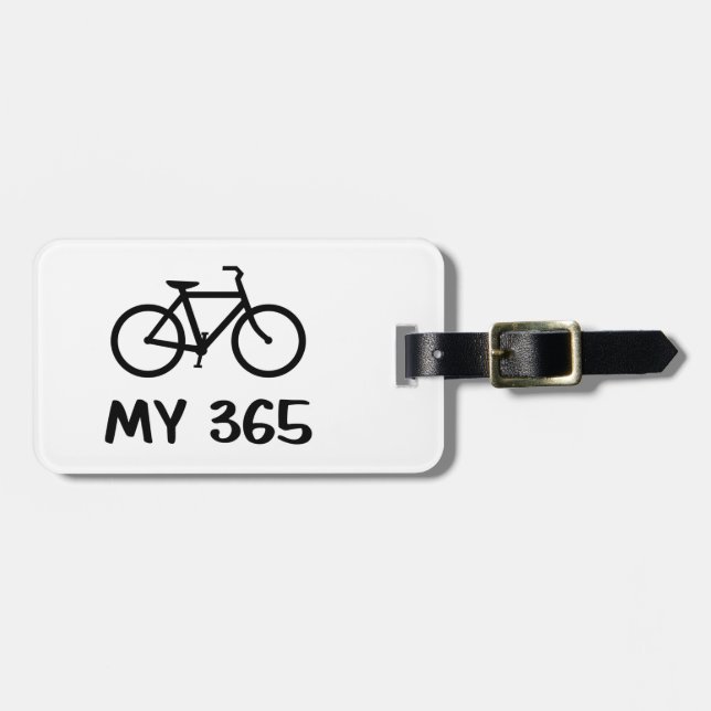 Étiquette À Bagage Cyclisme, My 365 (Devant horizontal)