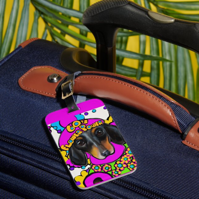 ÉTIQUETTE À BAGAGE DACHSHUND  (Insitu Rectoal 1)