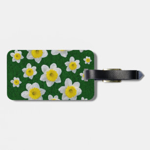 Étiquette À Bagage Daffodiques de printemps