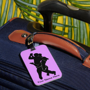 Étiquette À Bagage Dancer Couple bagage étiquette votre texte et coul