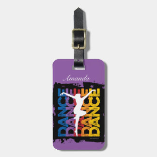 Étiquette À Bagage Danse et Lettres (danse)