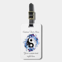 Dauphins frais de Yin Yang de symbole de tatouage