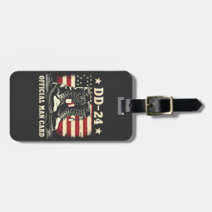 Étiquette À Bagage DD 24 Carte d'homme officielle Drapeau de la journ