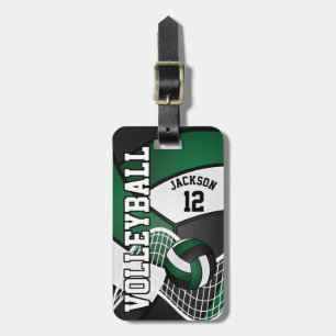 Étiquette À Bagage 🏐 de volley-ball sport - Vert