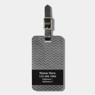 Étiquette À Bagage Déchiré Chevron Tag