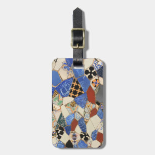 Étiquette À Bagage Décor en mosaïque