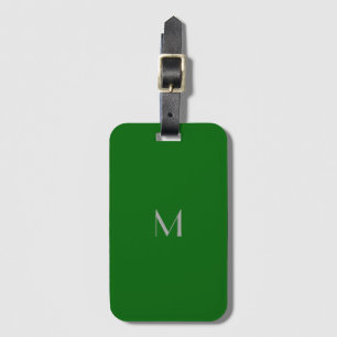 Étiquette À Bagage Deep Emerald Green - ajouter du monogramme
