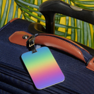 Étiquette À Bagage Dégradé profond arc-en-ciel