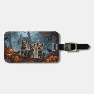 Étiquette À Bagage Délice de chien de la nuit d'Halloween pour Terrie