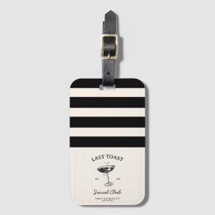 Étiquette À Bagage Dernier toast Merch Club de fête de fiançailles po