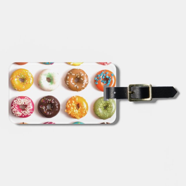 Étiquette À Bagage des donuts POUR TOUT LE MONDE (Devant horizontal)