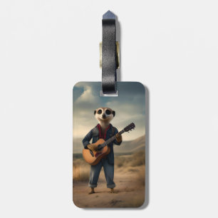 Étiquette À Bagage Desert Blues : Une confiture de guitare Denim de M