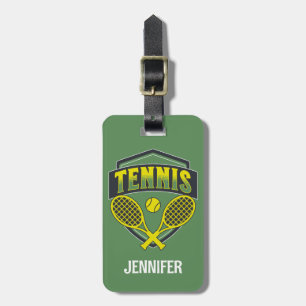 Étiquette À Bagage Design de tennis pour les amateurs de tennis