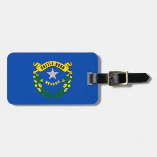 Étiquette À Bagage Design du drapeau d'état du Nevada