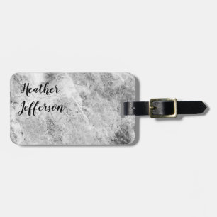 Étiquette À Bagage Design élégant gris minimaliste design sobre