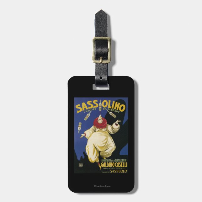 Étiquette À Bagage Dessert de Sassolino Liquore DA promotionnel (Devant Vertical)