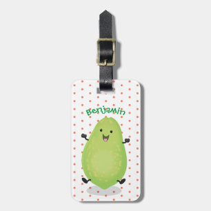 Étiquette À Bagage dessin de la patte papaye de Cute kawaii