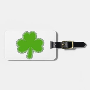 Étiquette À Bagage Dessin Shamrock de Saint Patrick