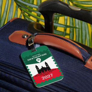 Étiquette À Bagage Destination Mexique cadeau de vacances