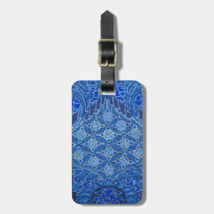 Étiquette À Bagage Détail de la mosaïque bleue, Allemagne